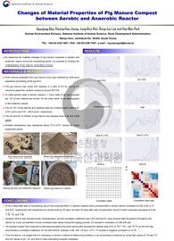 새창열림_Changes of Material Properties of Pig Manure Compost between Aerobic and Anaerobic Reactor